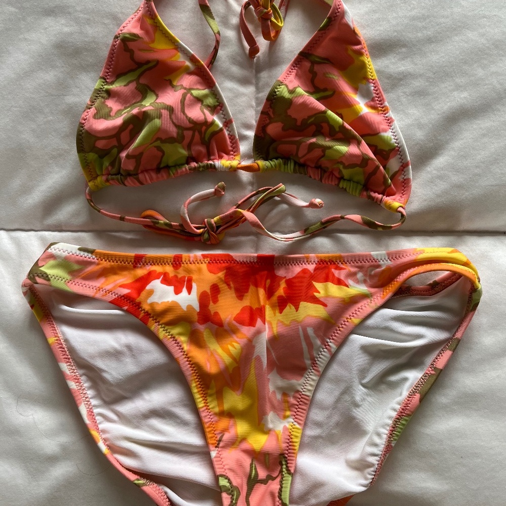 J Crew Tropical Multi-Colored Bikini